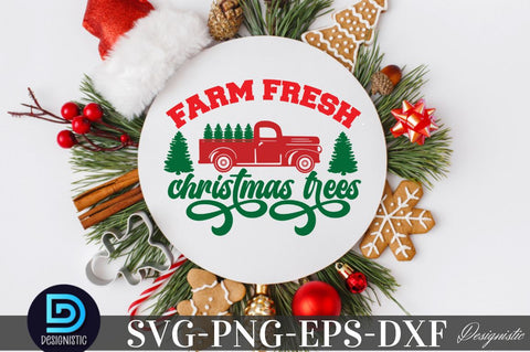 Farm fresh Christmas trees, Christmas SVG SVG DESIGNISTIC 