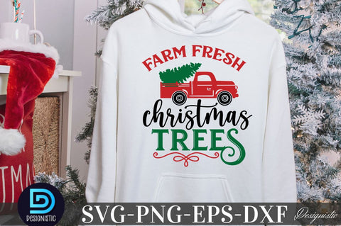Farm fresh Christmas trees, Christmas SVG SVG DESIGNISTIC 