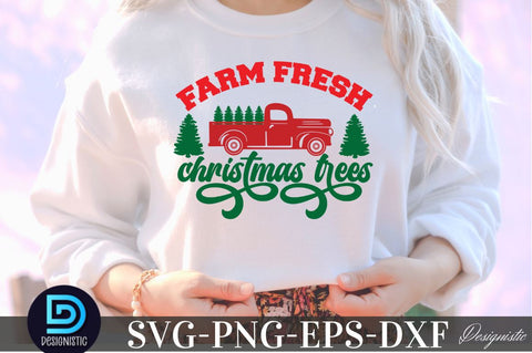 Farm fresh Christmas trees, Christmas SVG SVG DESIGNISTIC 