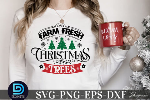 Farm fresh christmas trees, Christmas SVG SVG DESIGNISTIC 