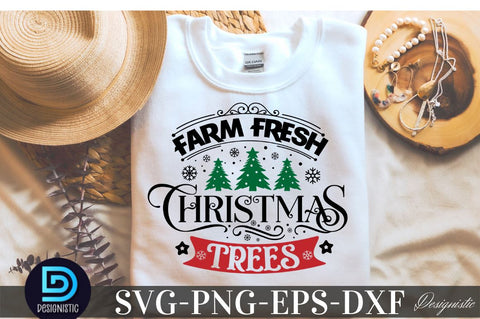 Farm fresh christmas trees, Christmas SVG SVG DESIGNISTIC 
