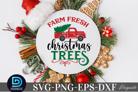 Farm fresh Christmas trees, Christmas SVG SVG DESIGNISTIC 
