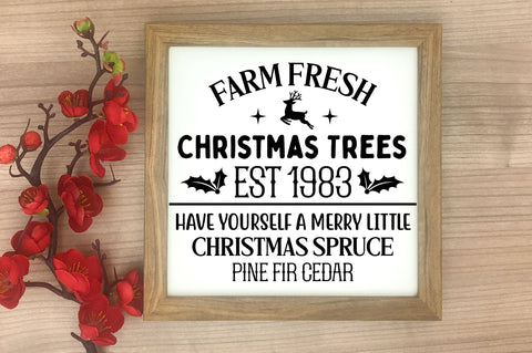 Farm fresh christmas trees est 1983 SVG Design SVG Regulrcrative 