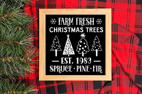 Farm fresh christmas trees est 1983 SVG Design SVG Regulrcrative 