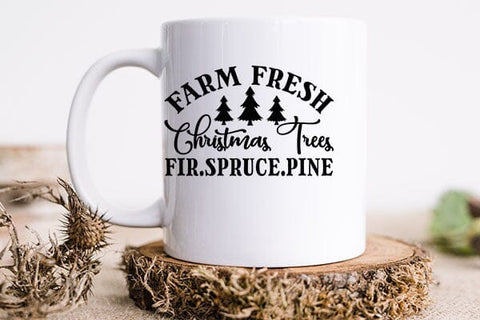 Farm Fresh Christmas Trees Fir.spruce.pine SVG Angelina750 