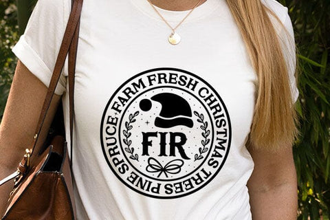 Farm fresh christmas trees pine spruce fir SVG Angelina750 