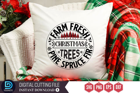 Farm fresh christmas trees pine spruce fir SVG, Farm fresh christmas trees pine spruce fir SVG DESIGNISTIC 