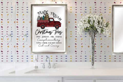 Farm Fresh Christmas Trees Pine Spruce Sublimation Sublimation Jagonath Roy 