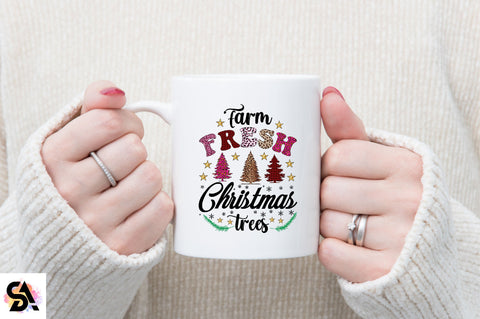 Farm Fresh Christmas Trees Sublimation SVGArt 