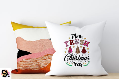 Farm Fresh Christmas Trees Sublimation SVGArt 