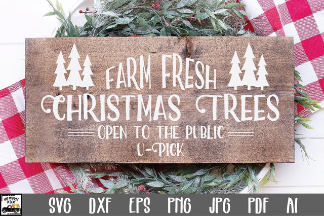 Farm Fresh Christmas Trees SVG Cut File - Christmas SVG SVG Old Market 