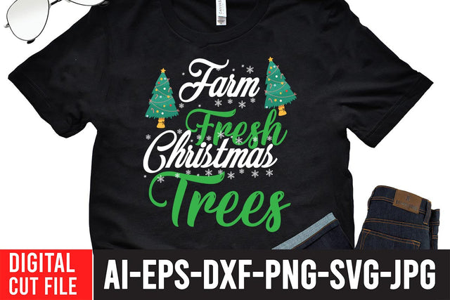 Farm Fresh Christmas Trees SVG Cut File SVG BlackCatsMedia 