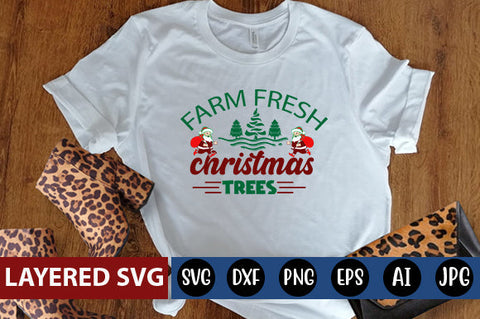 farm fresh christmas trees SVG cute file SVG Blessedprint 