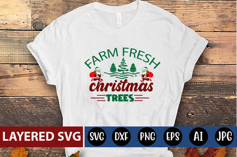 farm fresh christmas trees SVG cute file SVG Blessedprint 