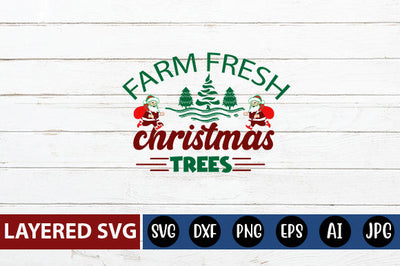 farm fresh christmas trees SVG cute file SVG Blessedprint 