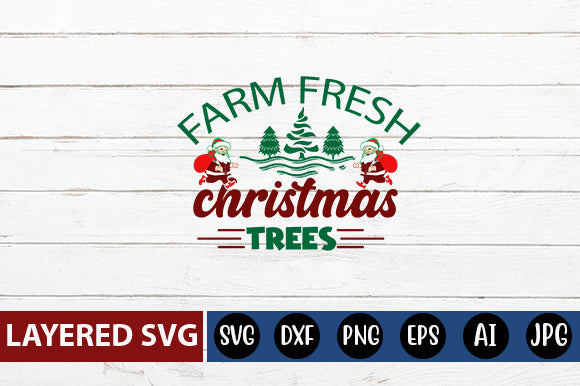 farm fresh christmas trees SVG cute file SVG Blessedprint 