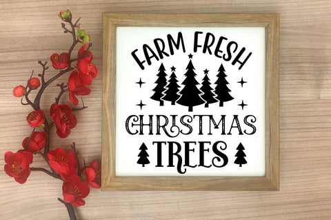 Farm fresh christmas trees SVG Design SVG Regulrcrative 