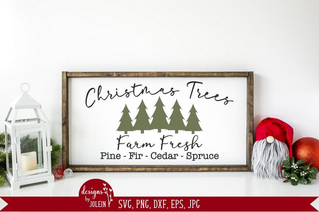 Farm Fresh Christmas Trees SVG Designs by Jolein 