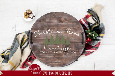 Farm Fresh Christmas Trees SVG Designs by Jolein 