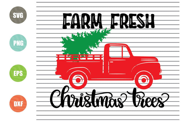 Farm Fresh Christmas Trees Svg Png Dxf Eps Cut Files SVG Artstoredigital 