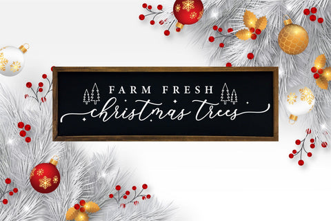 Farm Fresh Christmas Trees SVG Sign Design SVG CraftLabSVG 