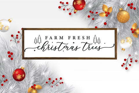 Farm Fresh Christmas Trees SVG Sign Design SVG CraftLabSVG 