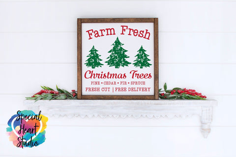 Farm Fresh Christmas Trees SVG Special Heart Studio 