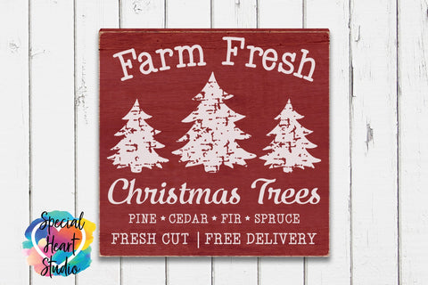 Farm Fresh Christmas Trees SVG Special Heart Studio 