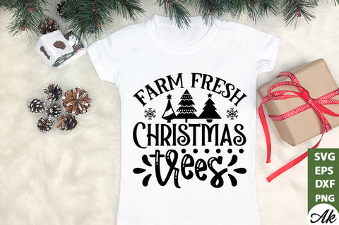 Farm fresh Christmas trees SVG SVG akazaddesign 