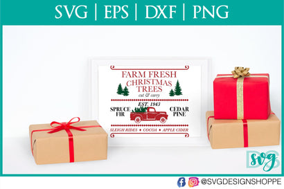 Farm Fresh Christmas Trees SVG SVG Design Shoppe 