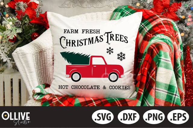 Farm Fresh Christmas Trees SVG SVG Ollive Studio 