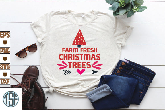 Farm Fresh Christmas Trees SVG thesvgfactory 