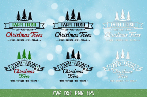 Farm Fresh Christmas Trees SVG,Christmas Ornament SVG SVG goodfox86 