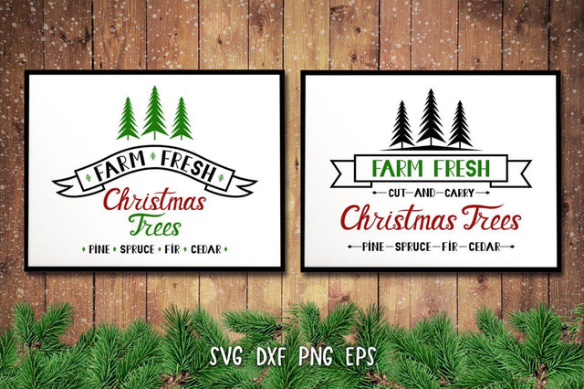 Farm Fresh Christmas Trees SVG,Christmas Ornament SVG SVG goodfox86 