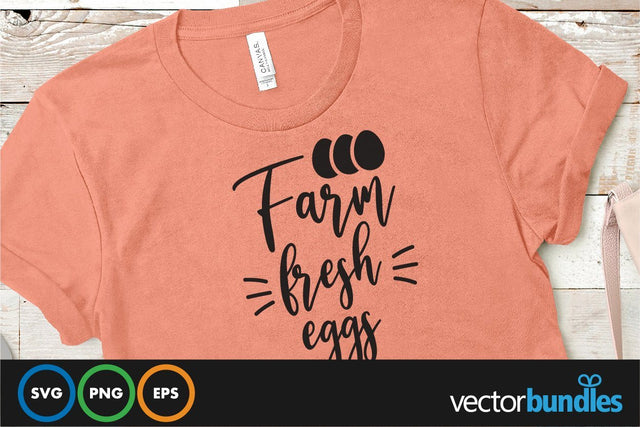 Farm fresh eggs quote svg SVG vectorbundles 