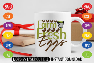 Farm Fresh Eggs SVG CUT FILE SVG MStudio 