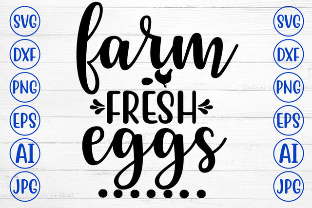 Farm Fresh Eggs SVG Cut File SVG Syaman 