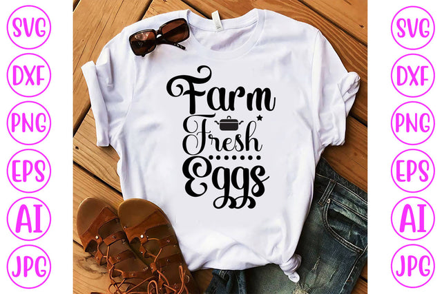 Farm Fresh Eggs SVG Cut File SVG Syaman 