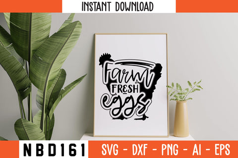 farm fresh eggs Svg Design SVG Nbd161 