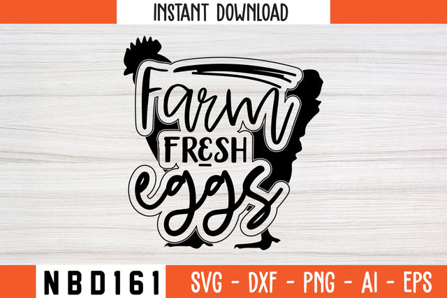 farm fresh eggs Svg Design SVG Nbd161 