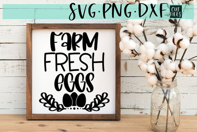 Farm Fresh Eggs SVG | Farmhouse Design SVG RedFoxDesignsUS 