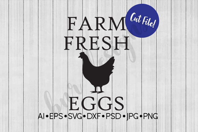 Farm Fresh Eggs SVG SVG BNRDesignShop 