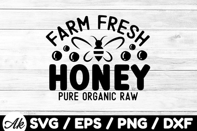 Farm fresh honey pure organic raw svg SVG akazaddesign 