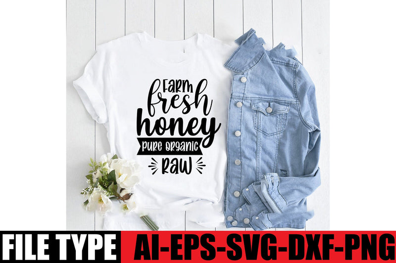 Farm fresh honey pure organic raw SVG SVGista 