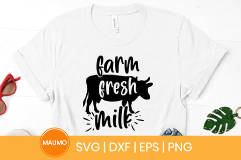 Farm fresh milk svg quote SVG Maumo Designs 