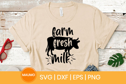 Farm fresh milk svg quote SVG Maumo Designs 