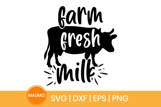 Farm fresh milk svg quote SVG Maumo Designs 