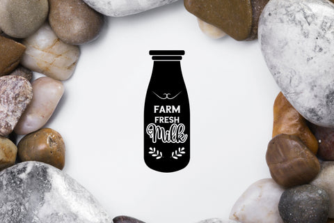Farm fresh milk svg saying cut file SVG SmmrDesign 