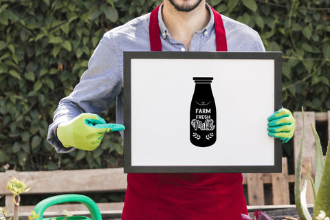 Farm fresh milk svg saying cut file SVG SmmrDesign 