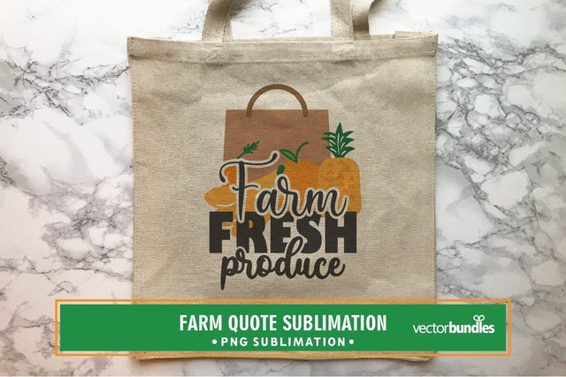 Farm fresh produce sublimation Sublimation vectorbundles 